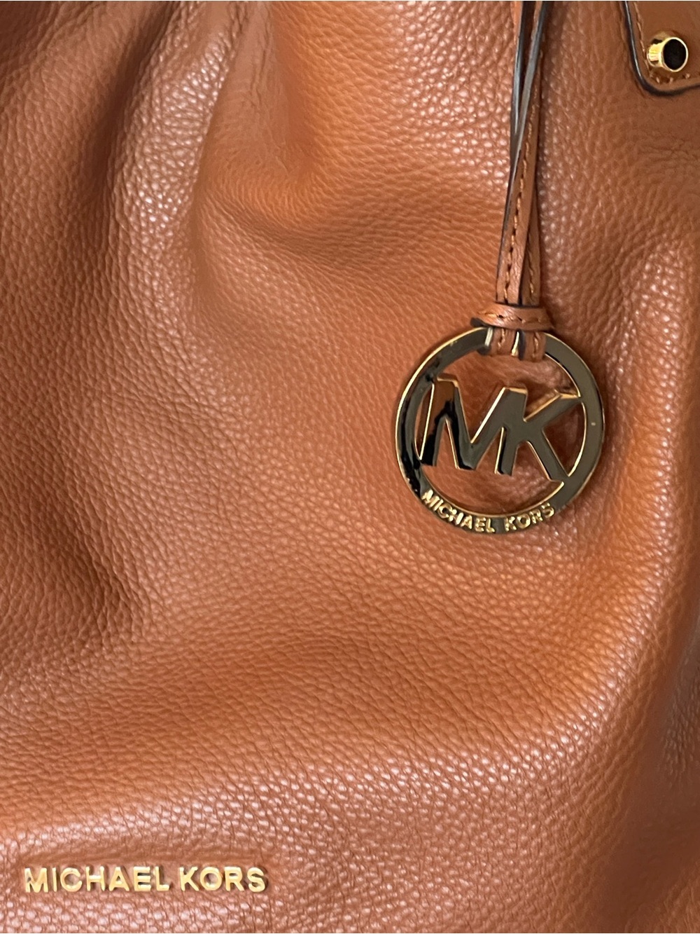 Michael Kors Bedford belted brown Venus leather shoulder bag Gold Hardware - Picture 3 of 10